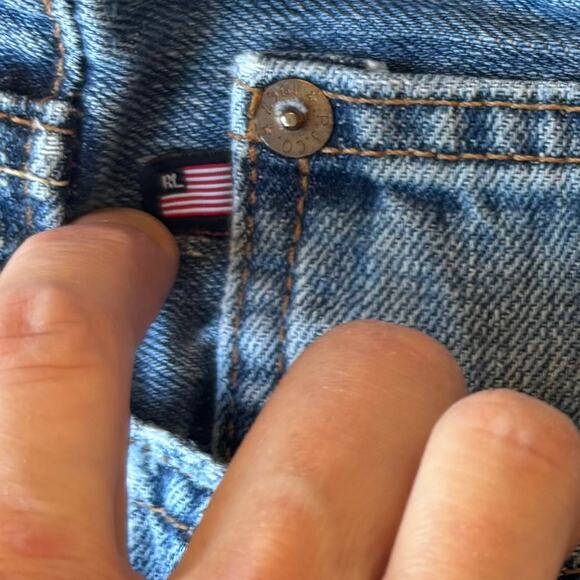 Ralph Lauren Blue Boot Cut Jeans talk inseam 34 Y2K - Picture 8 of 8